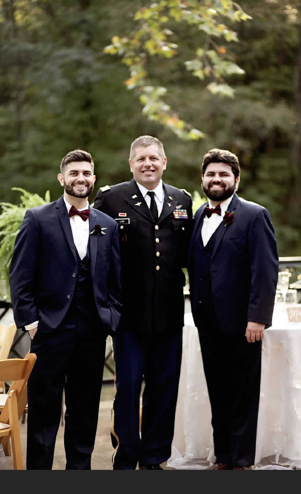 Aaron Clite with family at a celebration